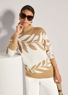 Jacquard-Pullover mit floralem Muster thumbnail 5