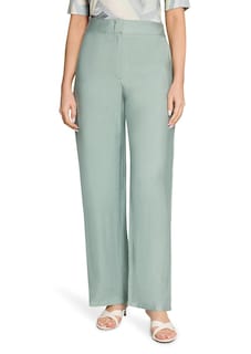 Wijde broek van glanzende viscose thumbnail 1