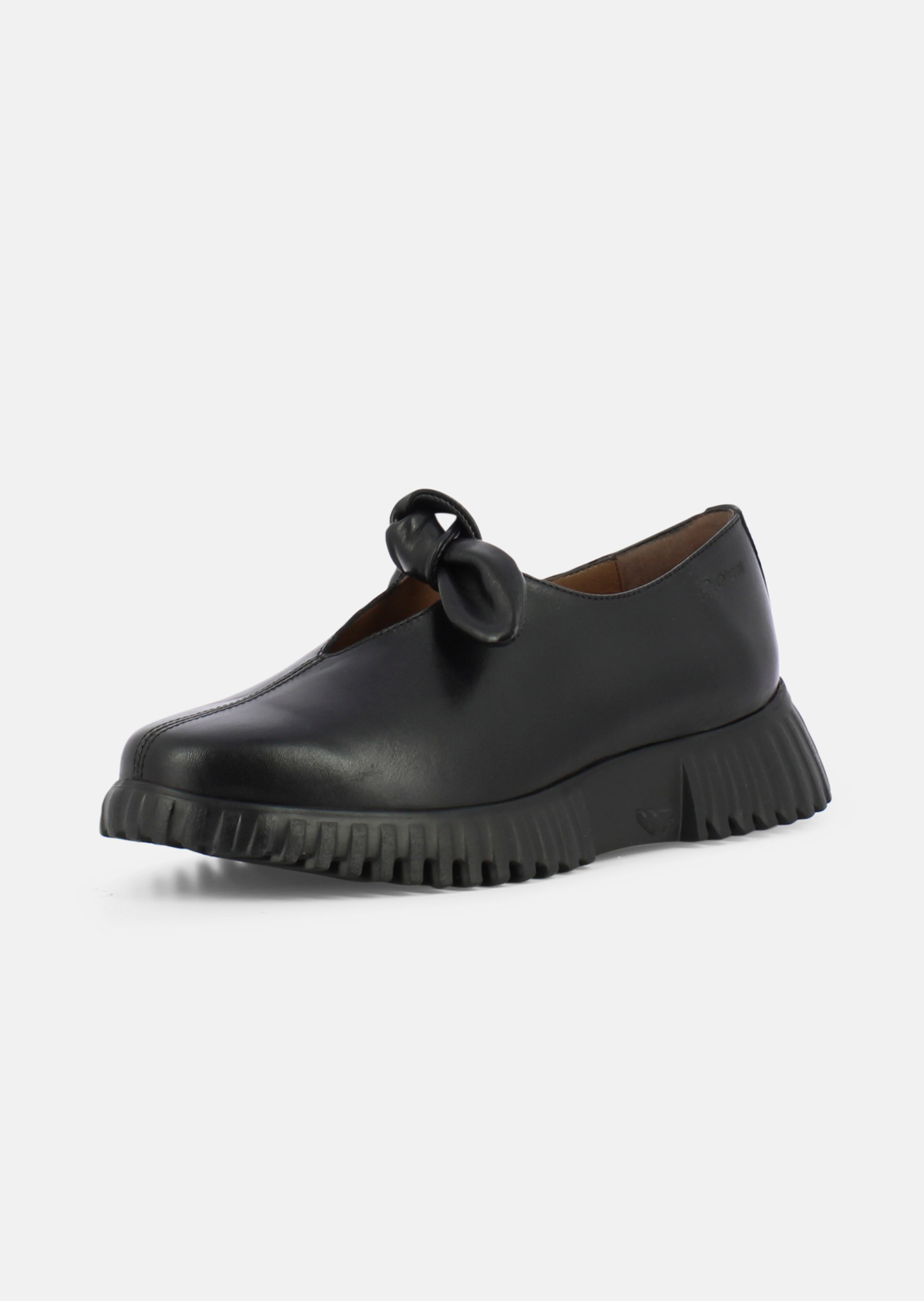 Mocassins en cuir avec nœud décoratif