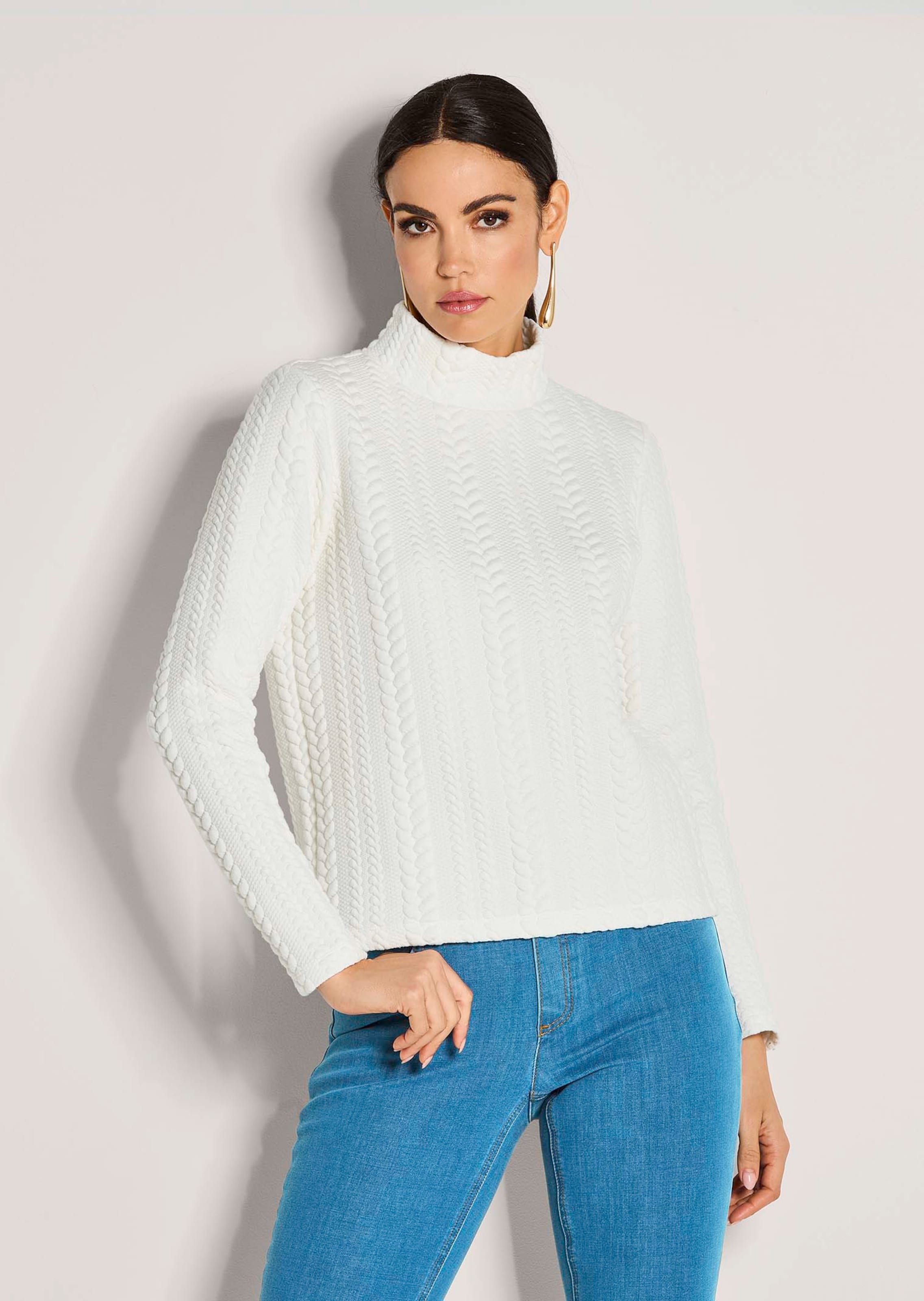 Sweat à effet torsadé
