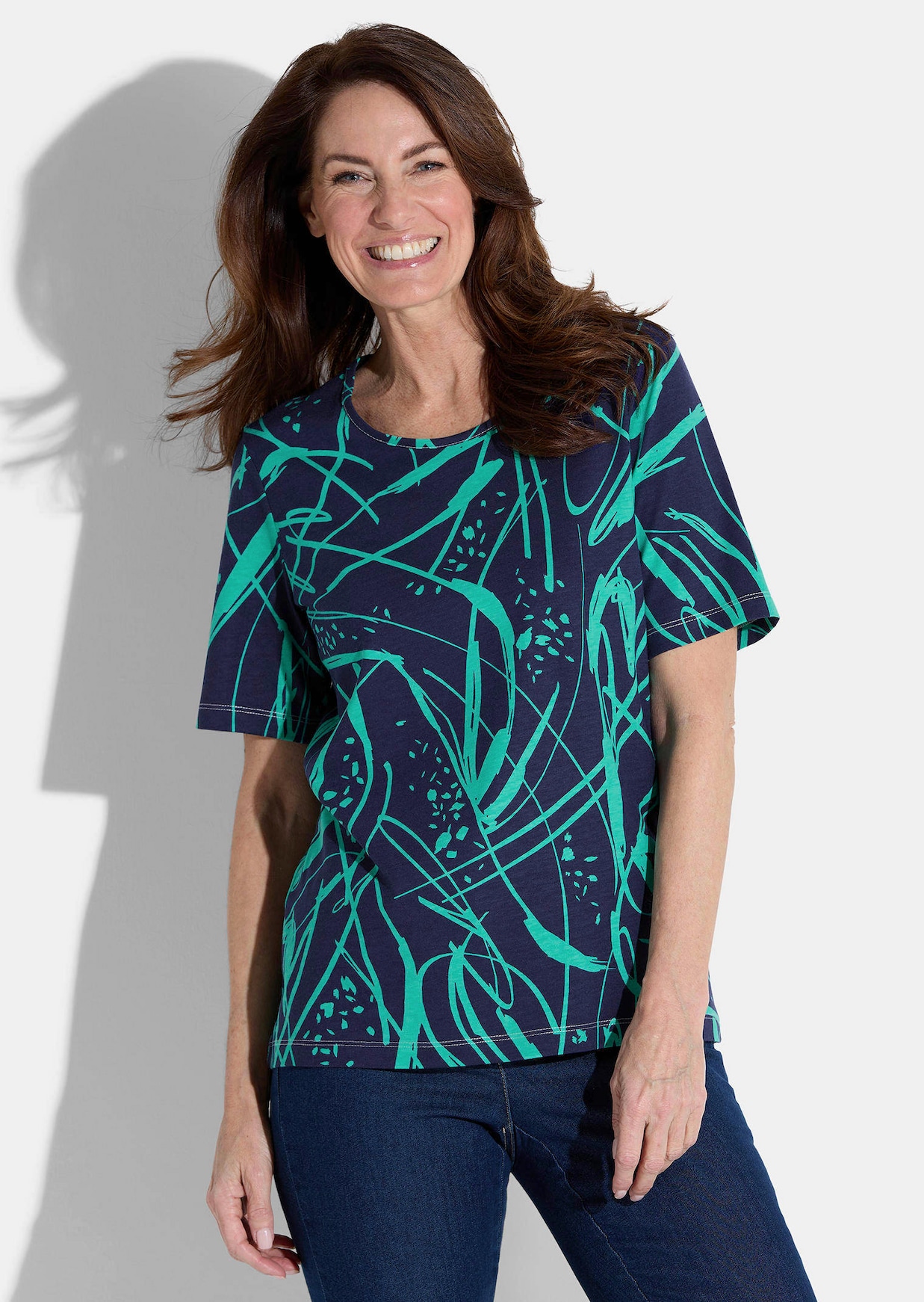 Shirt aus Baumwolle und Modal