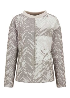 Sweatshirt mit Stehkragen und Allover-Print thumbnail 4