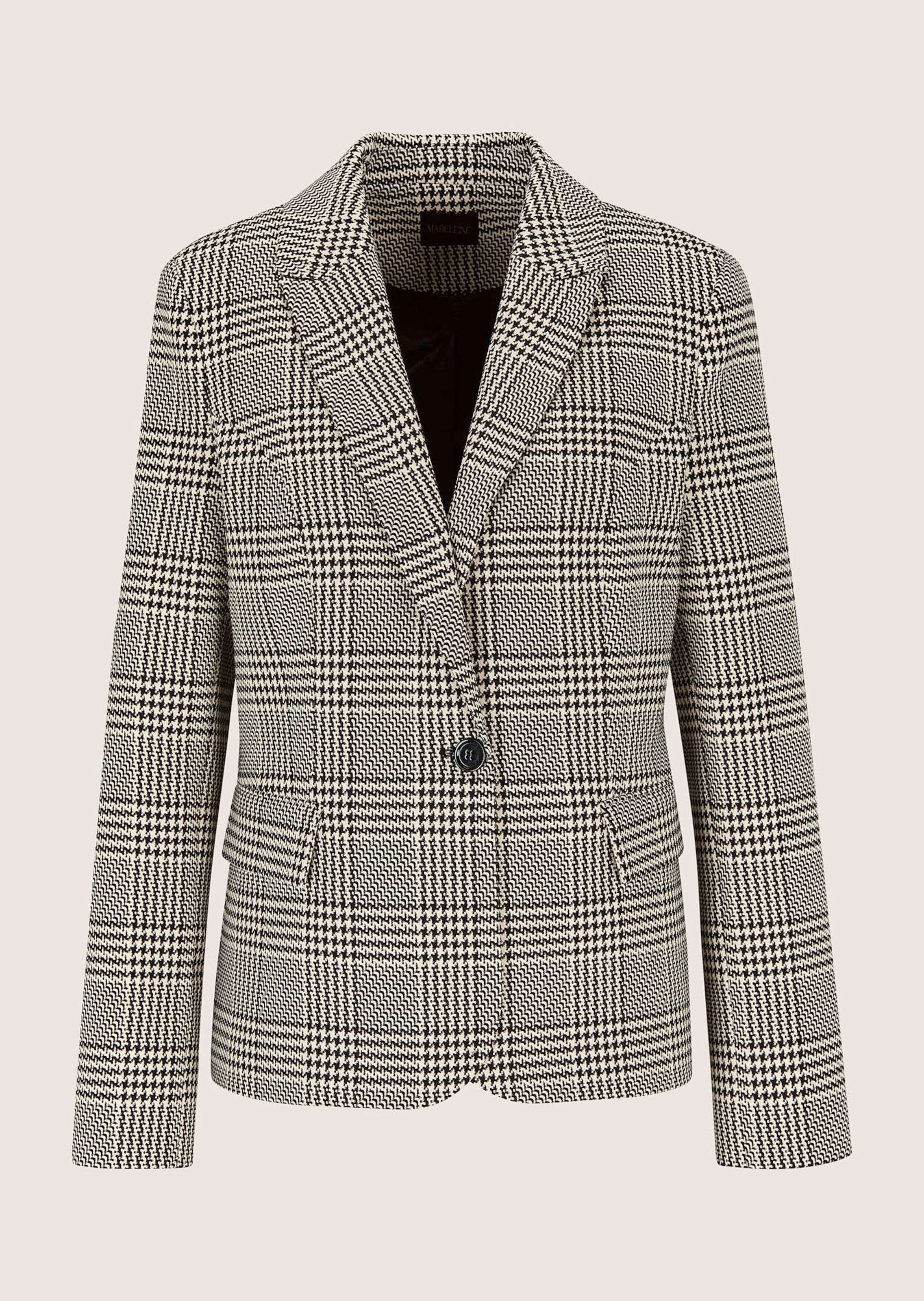 Expressieve geruite blazer