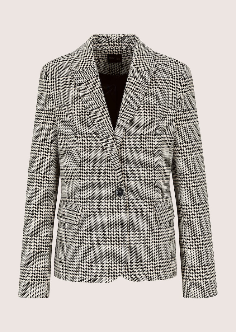 Expressieve geruite blazer