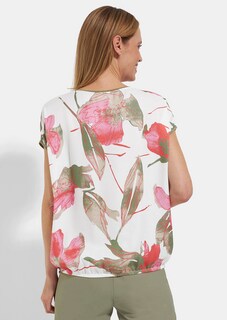 Blouseshirt met een elegant bloemenmotief thumbnail 2