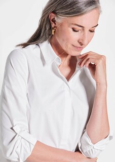 Blouse classique avec manches à retrousser thumbnail 5