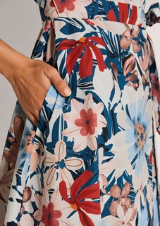 Wickelkleid mit Blumenmuster thumbnail 6