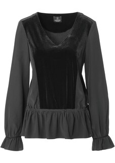 Silk blouson top thumbnail 2