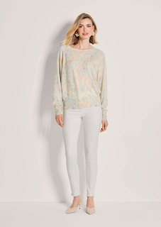 Kaschmirpullover mit pastelligem Blütenprint thumbnail 3