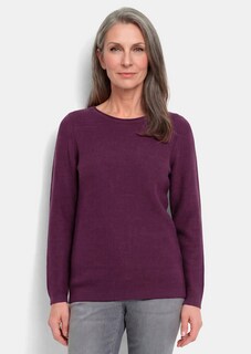 Feiner Strickpullover mit U-Boot-Ausschnitt thumbnail 1