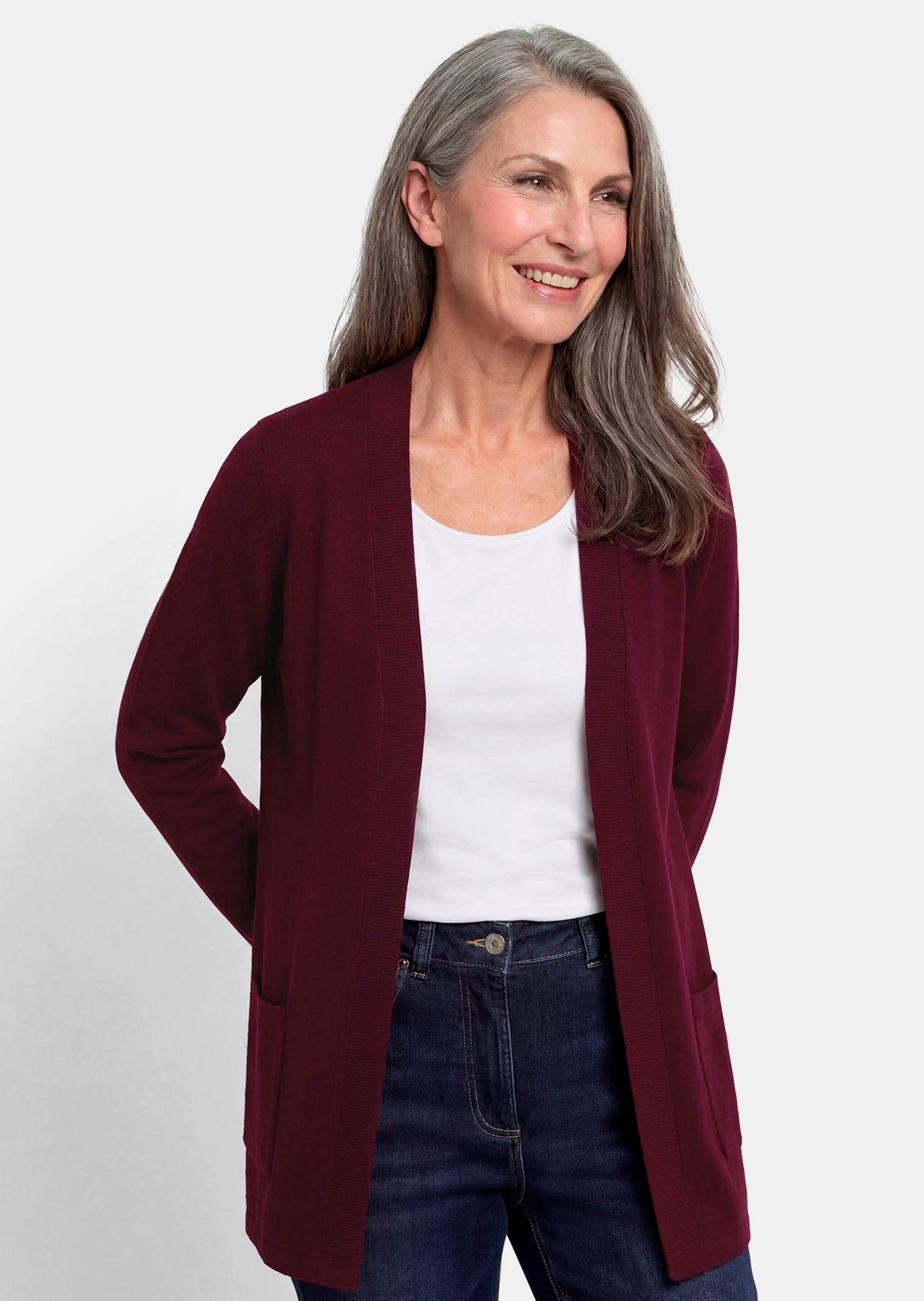Cardigan van COTTAMIRA zonder sluiting