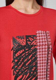 Half-sleeved shirt with unique print thumbnail 6