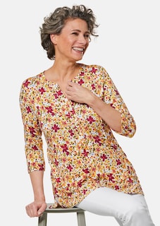 Figurschmeichelndes Drucktunika-Shirt thumbnail 4