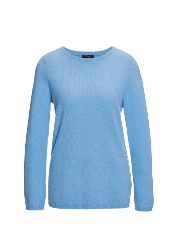 Kaschmirpullover mit U-Boot Ausschnitt