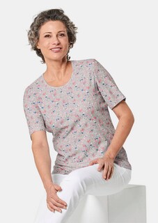 Pflegeleichtes Rundhalsshirt mit attraktivem Druck thumbnail 3