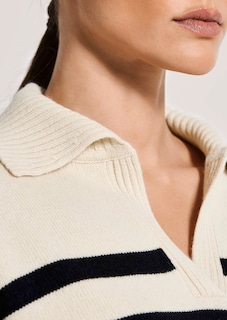Pull rayé avec col polo thumbnail 6