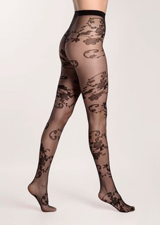 Feinstrumpfhose mit floraler Spitzen-Optik thumbnail 2