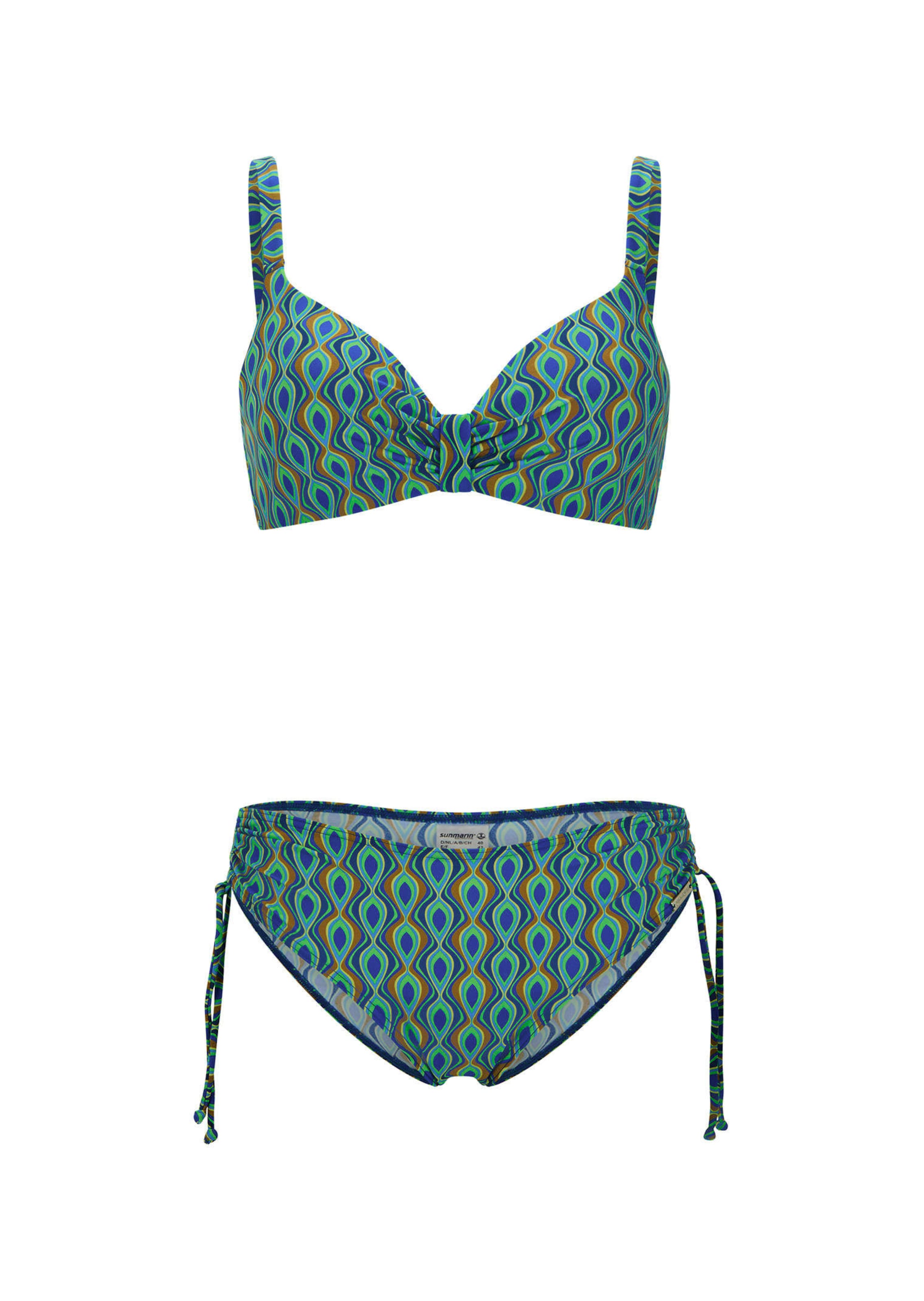 Bikini mit femininen Raffungen