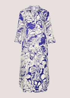 Sommerkleid mit floralem Print und 3/4-Arm thumbnail 7