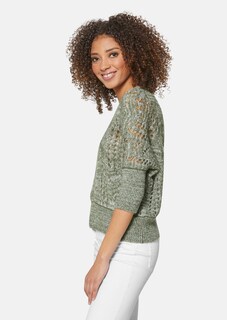 Ajour Strick Pullover mit Alpaka-Anteil thumbnail 5