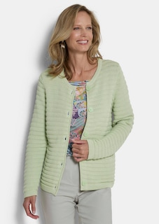 Veste en tricot ajouré pur coton thumbnail 1