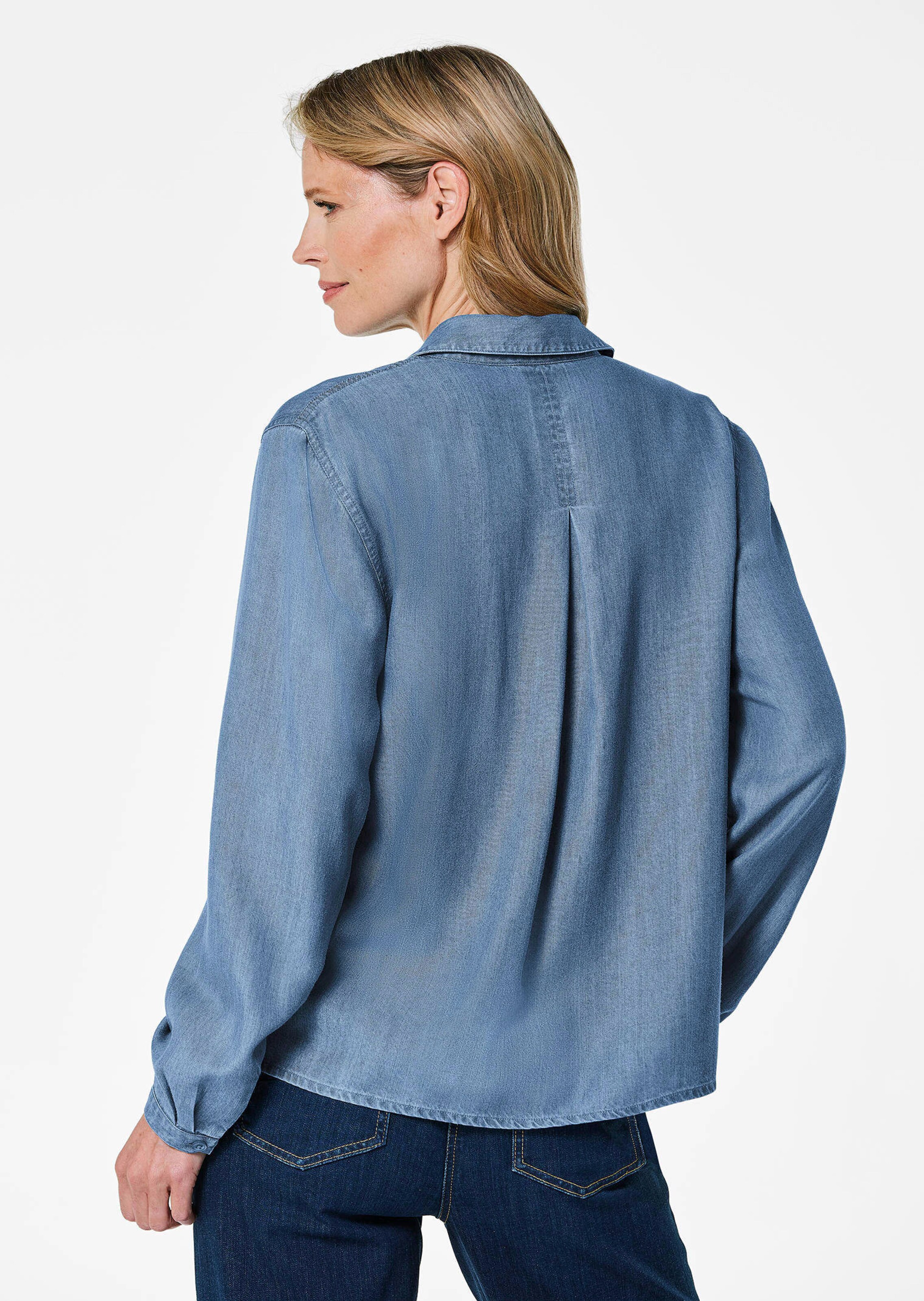 Denim blouse van Tencel thumbnail 3