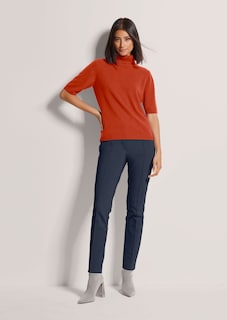 Kaschmirpullover mit Rollkragen und Halbarm thumbnail 3