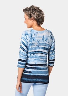 Unkomplizierter Druckpullover mit schimmernden Schmucksteinen thumbnail 2