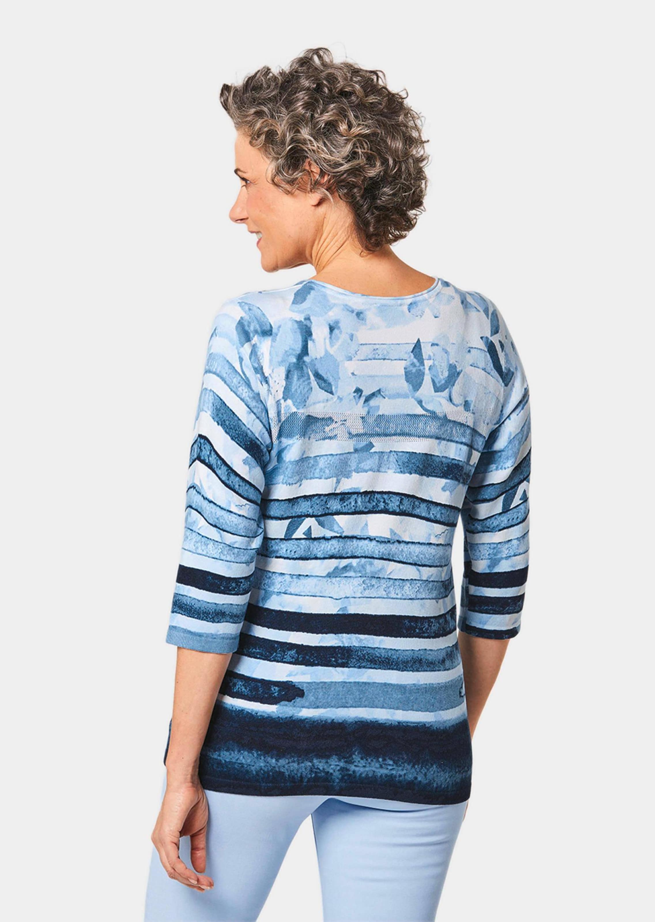 Unkomplizierter Druckpullover mit schimmernden Schmucksteinen thumbnail 2