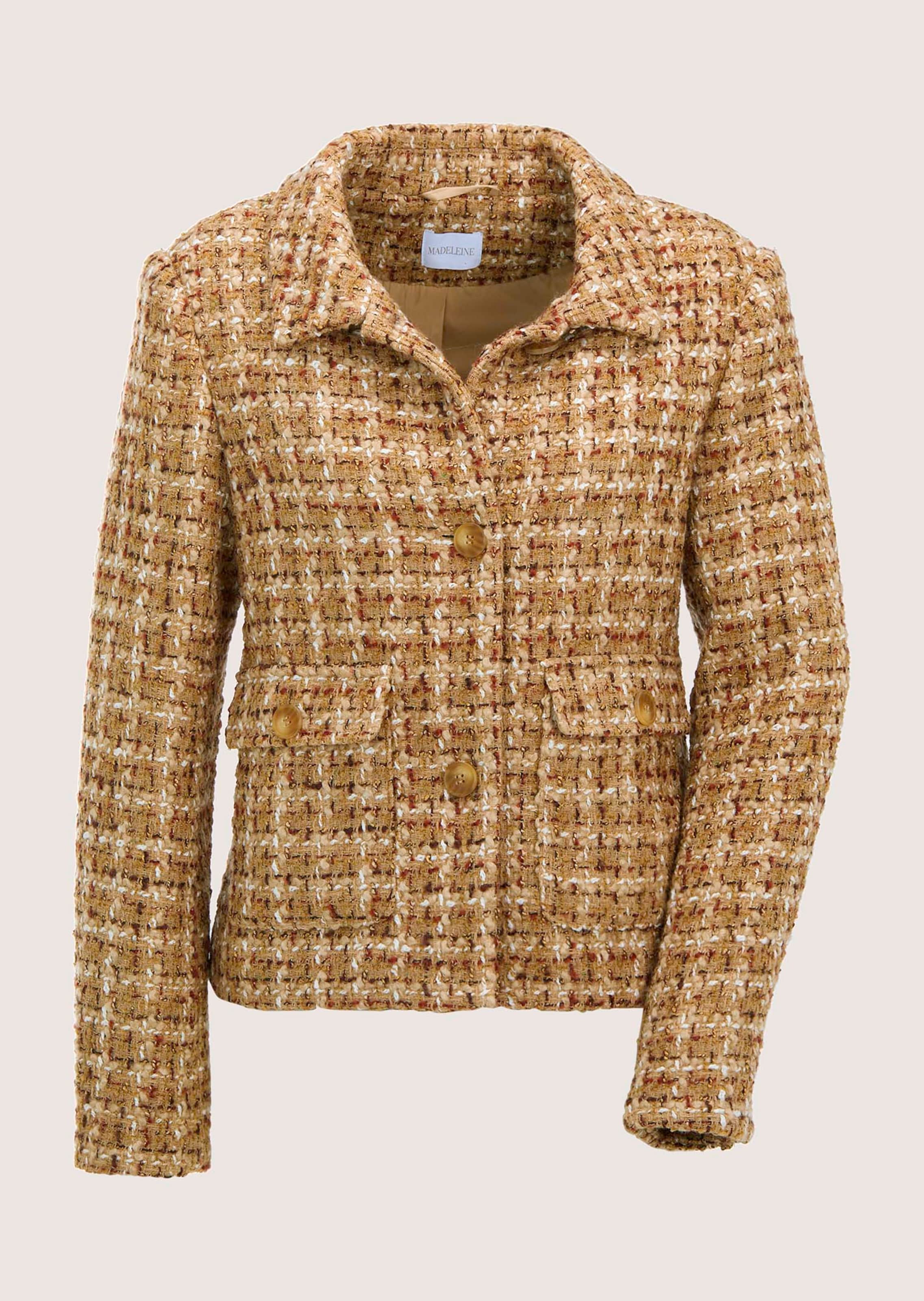Tweed-Blazer in modischer Kurzform thumbnail 7