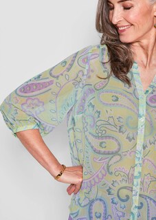 Druckbluse mit Paisley-Muster thumbnail 5