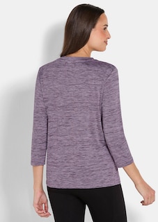 T-shirt technique avec motif imprimé et strass thumbnail 2