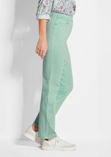 Broek LOUISA met elastische tailleband, van katoen-satijn thumbnail 4