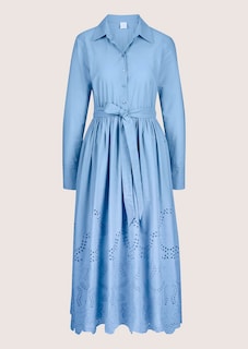 Hemdblusenkleid mit Lochstickerei thumbnail 7