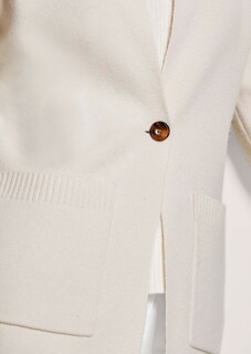 Gebreide blazer met kasjmier thumbnail 5