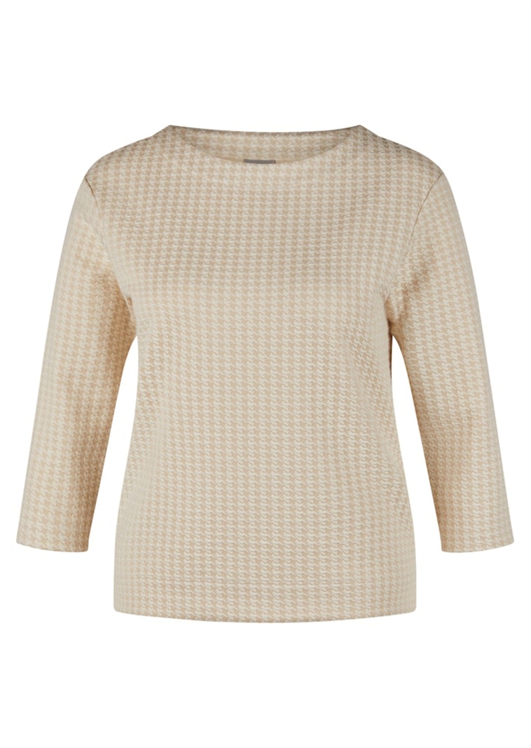 T-shirt à motif pied-de-poule