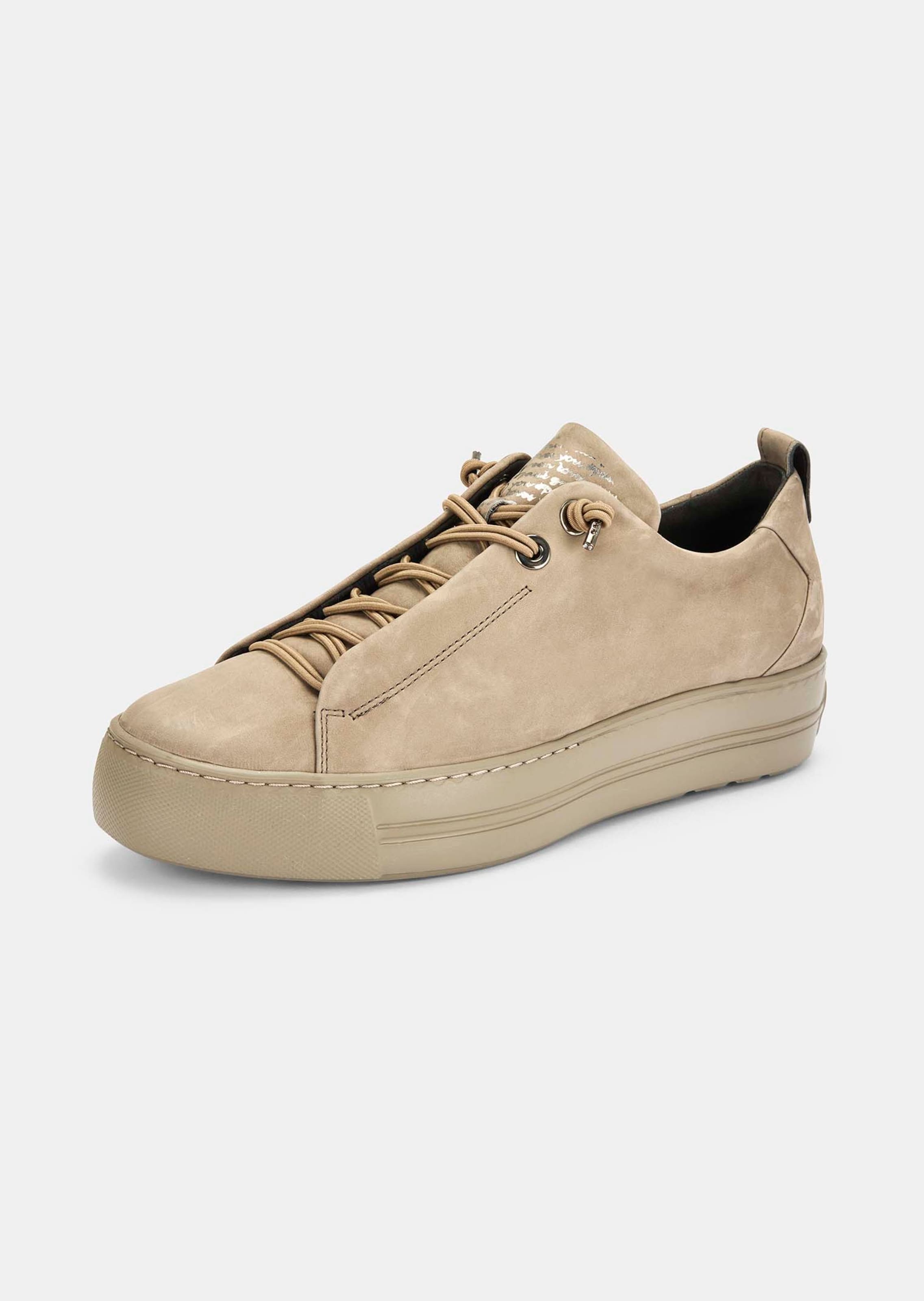 Leder-Sneaker mit elastischer Schnürung