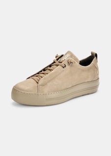 Leder-Sneaker mit elastischer Schnürung thumbnail 1