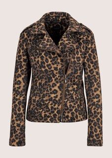 Biker-Jacke in bedruckter Scuba-Qualität thumbnail 7