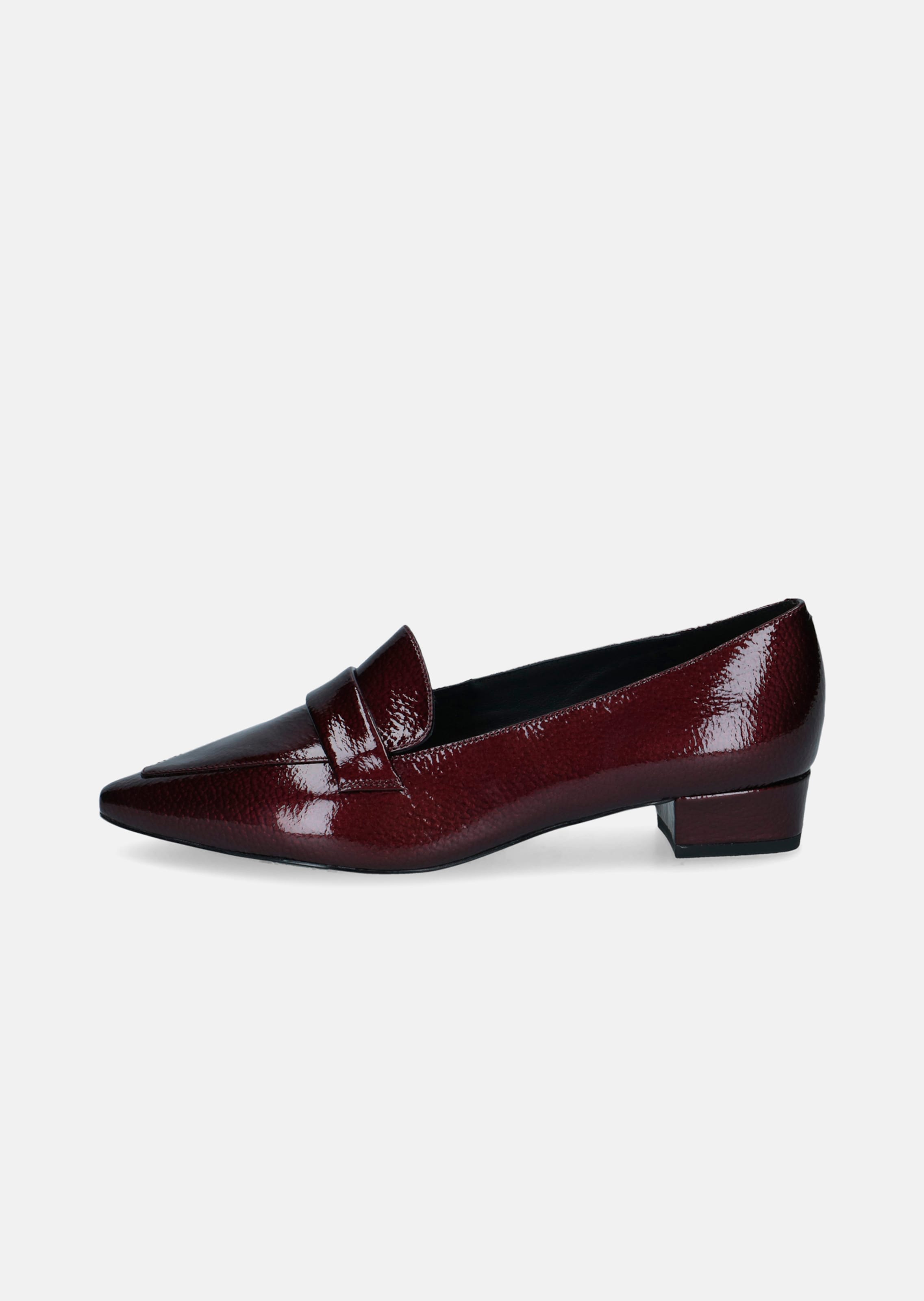 Mocassins en cuir aspect vernis