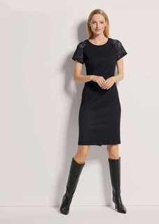Jersey-Kleid mit Spitze thumbnail 2