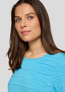 T-shirt en jersey avec motif ondulé thumbnail 4