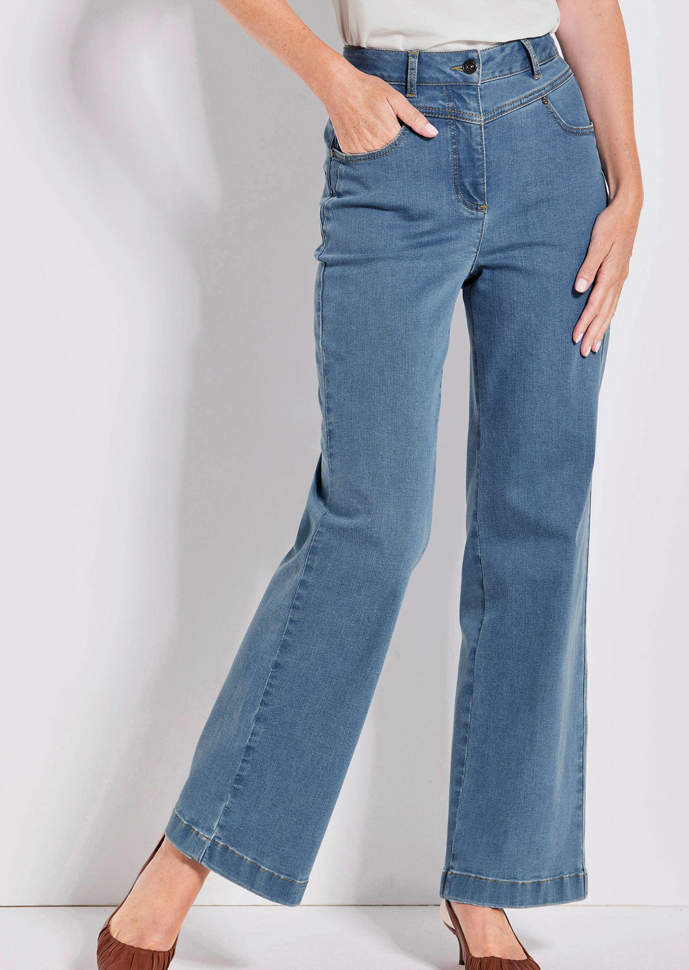 Weite Jeans VERA mit Formbund thumbnail 7