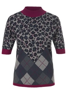 Halbarm-Pullover im Muster-Mix thumbnail 2