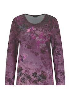 Langarmshirt mit bunten Glitzersteinen thumbnail 6