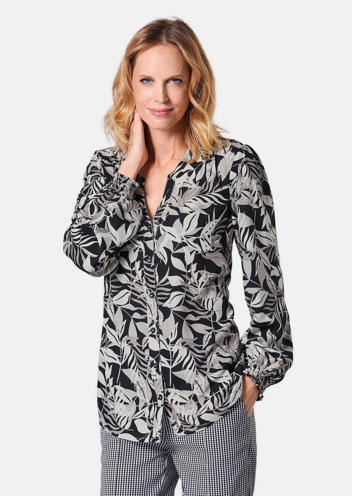 Tunika-Druckbluse