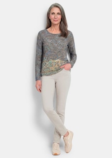 Langarmshirt mit Paisleymuster thumbnail 2