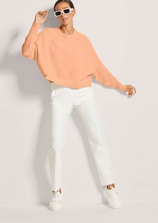 Kurzer Oversize-Pullover mit Kaschmir thumbnail 4