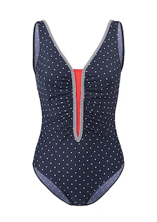 Polka dot V-neck swimsuit thumbnail 4