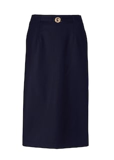 Klassieke scheerwollen rok met elastische tailleband thumbnail 4